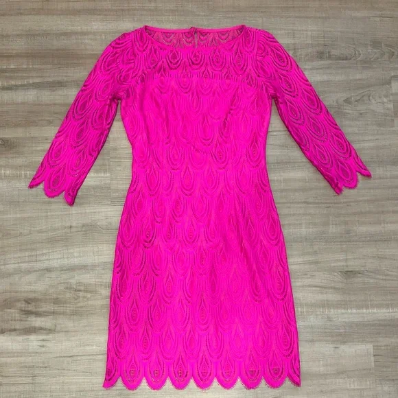 Lilly Pulitzer Hera Feather Lace Sheath Dress - Picture 2 of 5